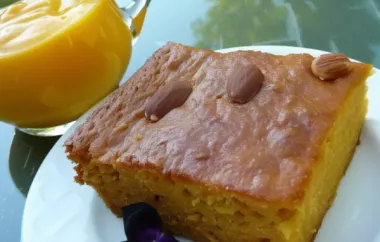 Indulge in the tropical flavors of this delightful mango cake