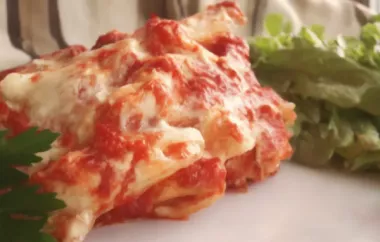 Inside-Out Manicotti: A Delicious Twist on an Italian Classic