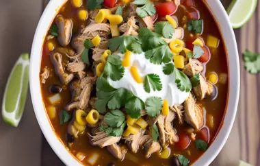 Instant Pot Chicken Taco Soup: A Delicious Mexican-inspired Soup