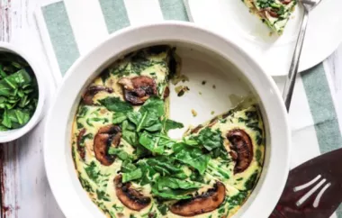 Instant Pot Spinach and Mushroom Frittata