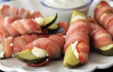 Irresistible Bacon-Wrapped Pickles