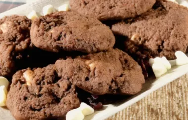 Irresistible Double Chocolate Cranberry Cookies