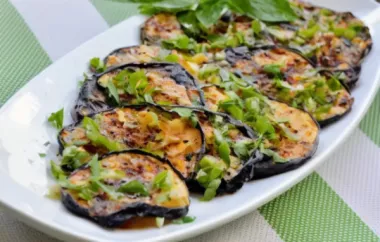 Italian Grilled Eggplant with Basil and Parsley