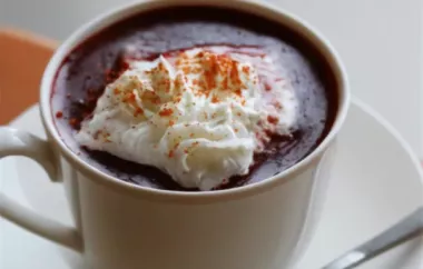 Italian Style Cioccolata Calda: Creamy and Decadent Hot Chocolate Recipe