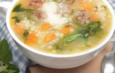 Italian Wedding Soup with Venison Meatballs Recipe