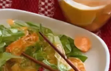 Japanese-Inspired Salad Dressing with a Unique Flavor