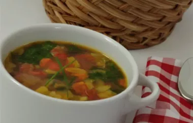 Judy's Hearty Vegetable Minestrone Soup - A Classic Italian Soup with a Twist!