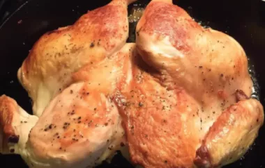 Juicy and Flavorful Chicken Cooked Under a Brick