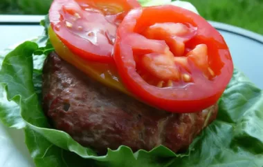 Juicy and Flavorful Whiskey Hamburgers Recipe