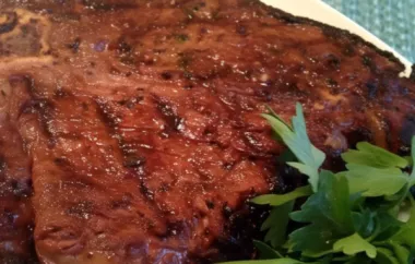 Juicy and Tender Marinated Grilled Steak Recipe