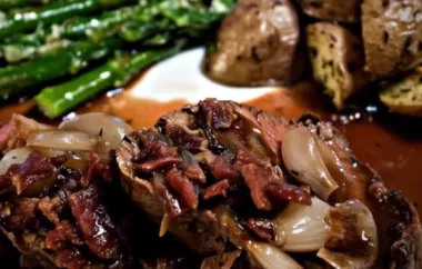 Juicy Beef Tenderloin Roasted to Perfection with Caramelized Shallots
