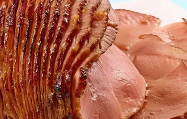 Juicy ham coated in a sweet and tangy orange glaze