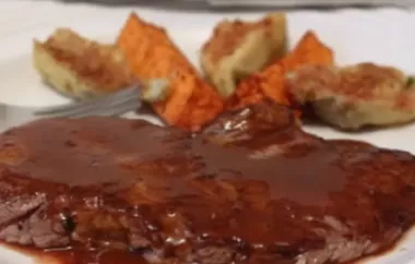 Juicy minute steaks smothered in a flavorful barbeque butter sauce