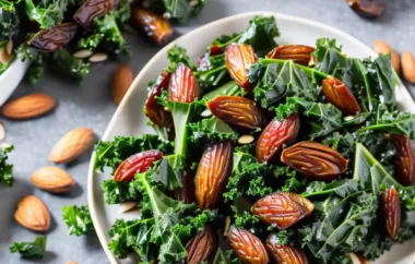 Kale-Wrapped Dates with Almonds