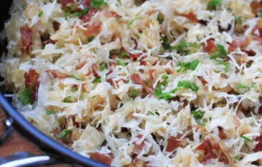 Kohlrabi Noodles with Bacon and Parmesan