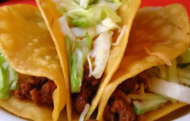 Learn how to make crispy and delicious homemade taco shells