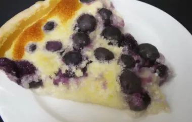 Lemon-Blueberry Custard Pie
