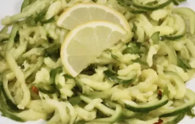 Lemon Garlic Zucchini Noodles