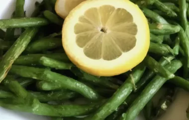 Lemon-Parsley Green Beans