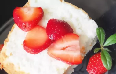 Light and airy Angel Food Cake topped with fresh berries