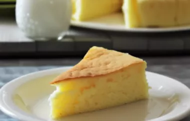 Light and Fluffy Spongy Japanese Cheesecake Recipe