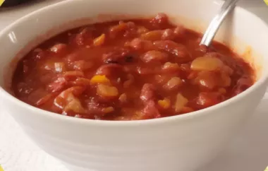 Low-Calorie Vegan Chili