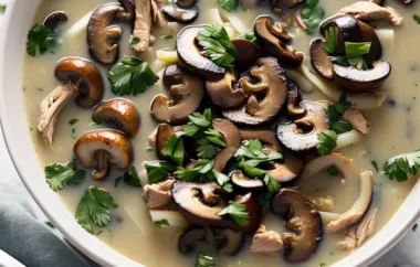Low Carb Chicken and Mushroom Soup Recipe