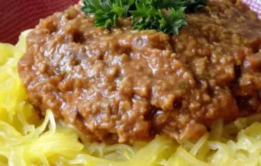 Low Carb Vegan Spaghetti Squash Bolognese