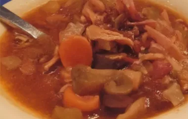 Low 'n Slow Mushroom Barley Soup Recipe