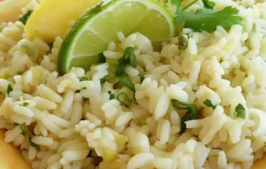 Luscious Pineapple Lime Rice