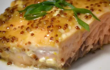 Make a delicious and healthy dish with this Awesome Honey Mustard Simple Salmon recipe