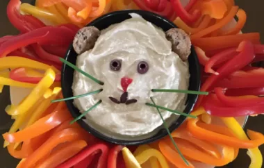 Make snack time fun with this adorable Lion Veggie Tray!