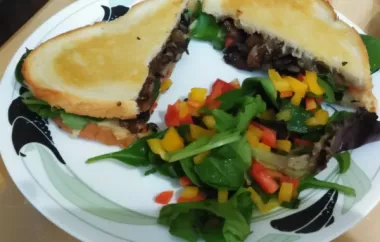 Manchego and Mushroom Sandwiches with Arugula Salad