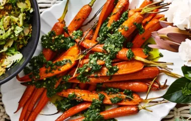 Maple Roasted Carrots with Carrot Top Pesto Recipe
