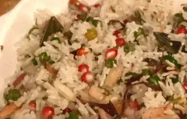Matar Pulao with Nuts