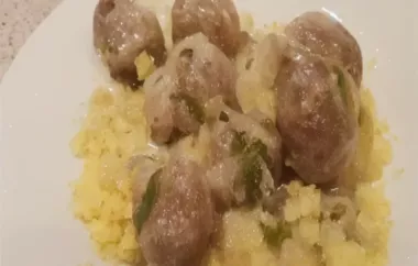 Mediterranean Meatballs with Couscous