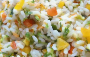 Mediterranean Rice Salad with Vegetables