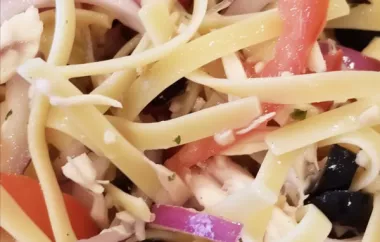 Mediterranean Tuna Pasta Salad - A Refreshing and Flavorful Summer Dish