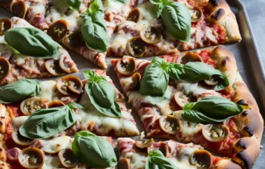 Mena's Prosciutto and Basil Pizza