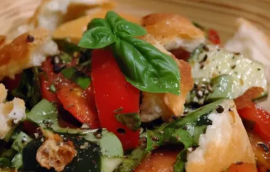 Mid-Summer Italian Bread Salad: A Refreshing Dish for Hot Summer Days