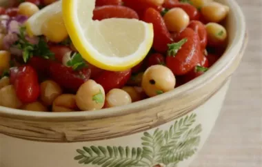 Middle Eastern Bean Salad Recipe