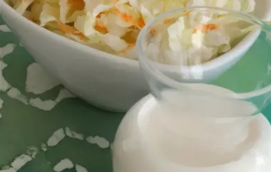 Milk-Vinegar Salad Dressing