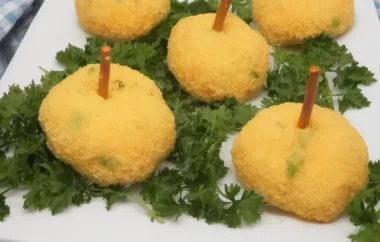 Mini Cheeseball Pumpkins with Caramelized Garlic