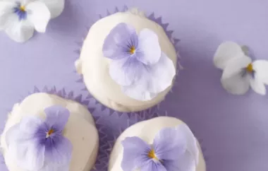 Mini Coconut Cupcakes with Passion Fruit Icing