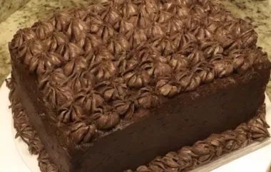 Moist Chocolate Layer Cake