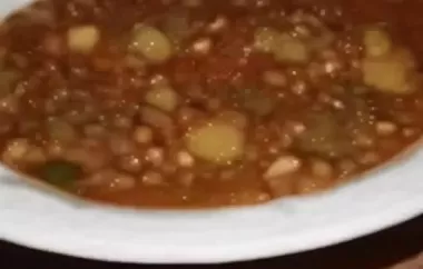 Mom's Lentil and Cactus Soup Recipe