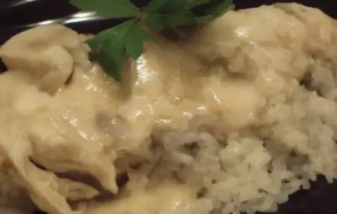 Mushroom-Chicken in Sour Cream Sauce