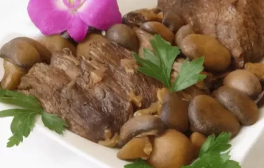 Mushroom Slow Cooker Roast Beef