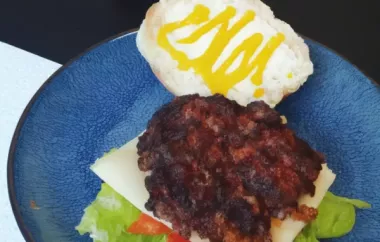My Husband's Favorite Baked Burgers