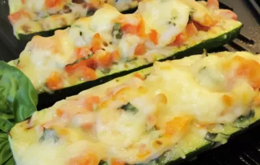 Nat's Shrimp and Veggie Stuffed Zucchini